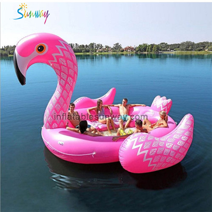 Giant inflatable flamingo pool float